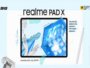 Realme Pad X with 2K display, Snapdragon 695 SoC to launch on July 26 in India 