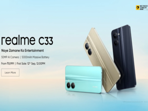 Realme C33 with UNISOC T612 SoC, 5,000mAh battery launched in India 